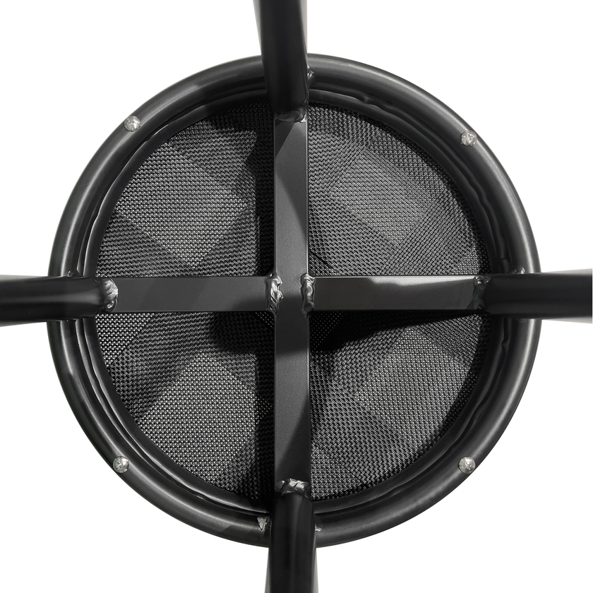 Bar stool, black, Texteline