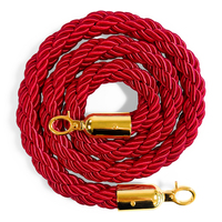 Braided Barrier Rope, Red/gold