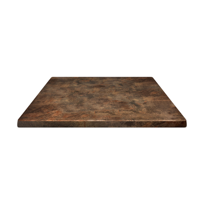 Table top 60x60cm Rustbrown