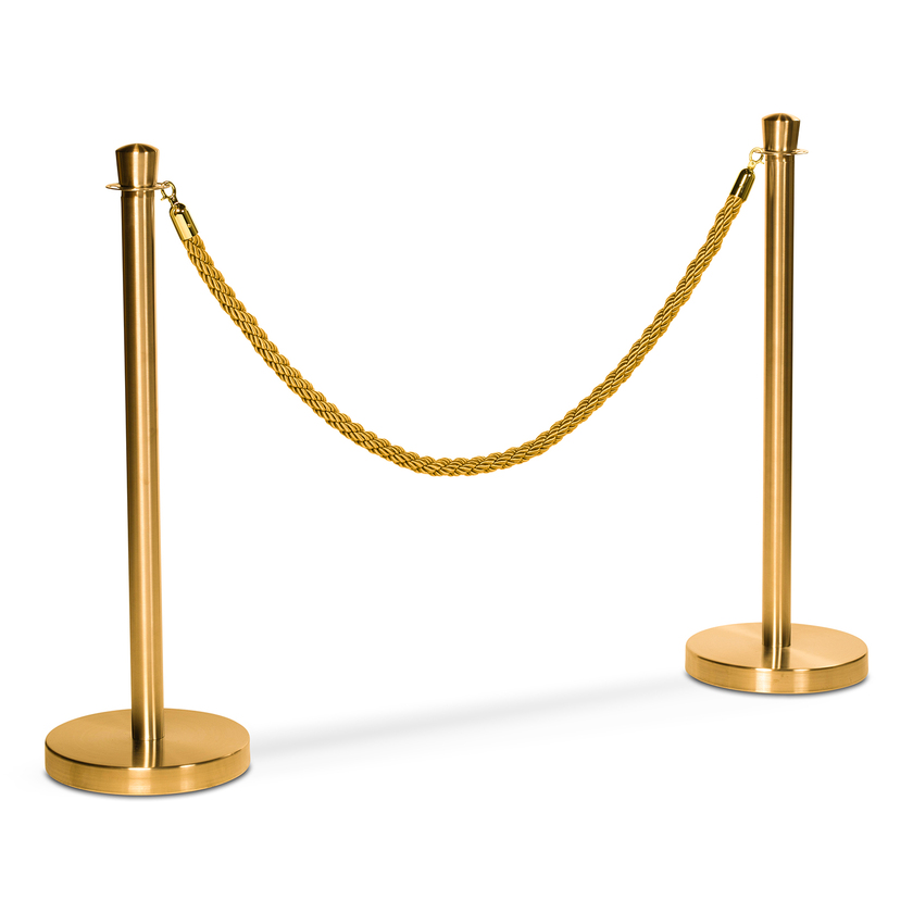 Braided Barrier Rope, Gold/gold