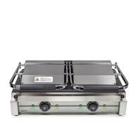 Contact grill double, ribbed
