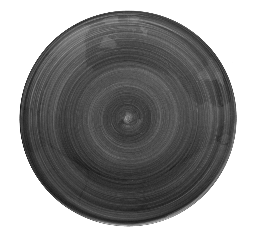 Plate flat Ø 22 cm Ceres, black