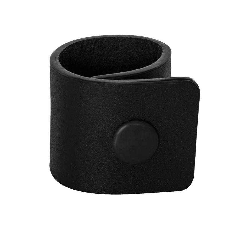 Napkin ring Ø 3,5 cm black, 4 pcs