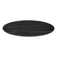 Stone Table top Ø 70cm, black