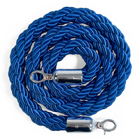Braided Barrier Rope, Blue/silver