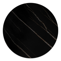 Stone Table top Ø 70cm, black