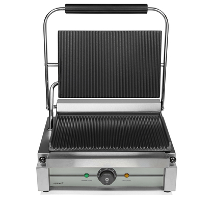Grill kontaktowy Panini, zebrowany