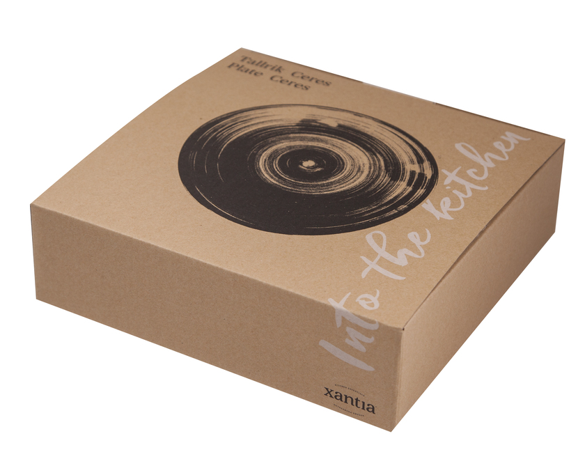 Plate flat Ø 22 cm Ceres, black