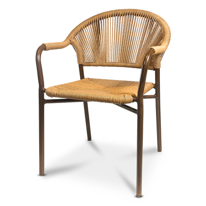Armchair Nantes, Brow/Nature fiberrattan
