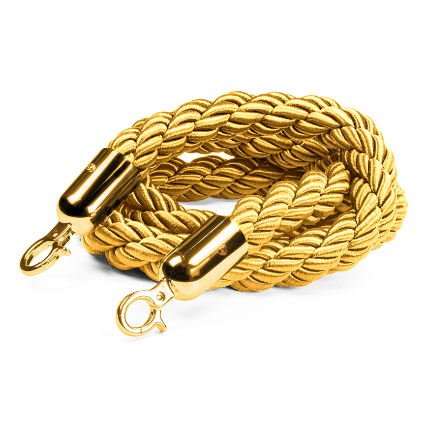 Braided Barrier Rope, Gold/gold