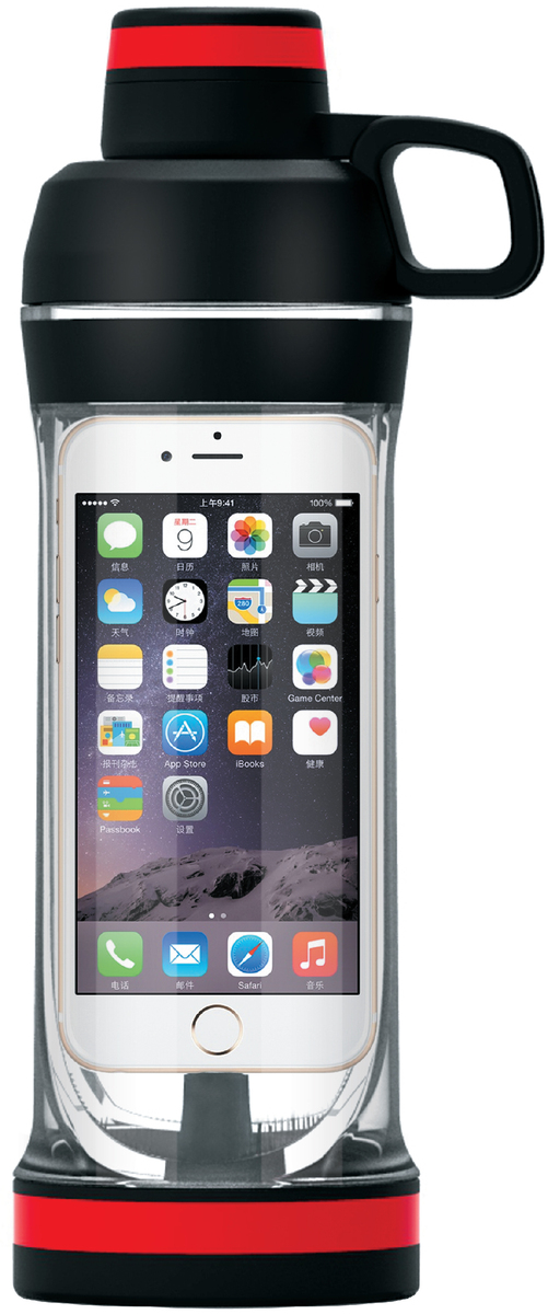 Drink bottle mobile, black