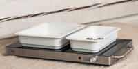 Warming tray, stainless steel