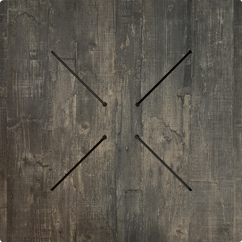 Tabletop CL Smoked Oak 69x69 cm
