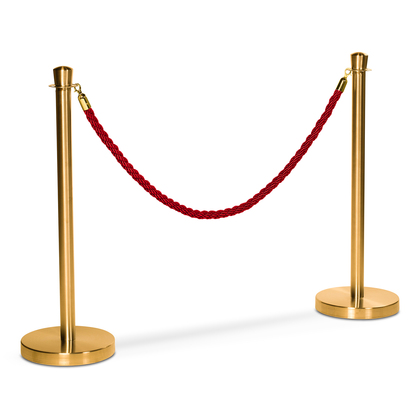 Barrier Post Gold, 2 pcs incl. rope