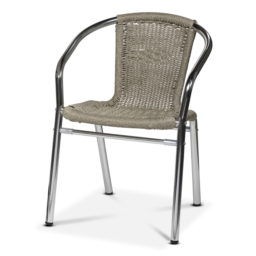 Fotel Alu-bistro, khaki