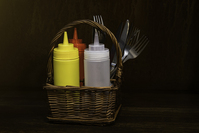 Squeeze bottle 0,34 L red