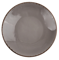Plate deep Ø 22,5 cm Fortuna, grey