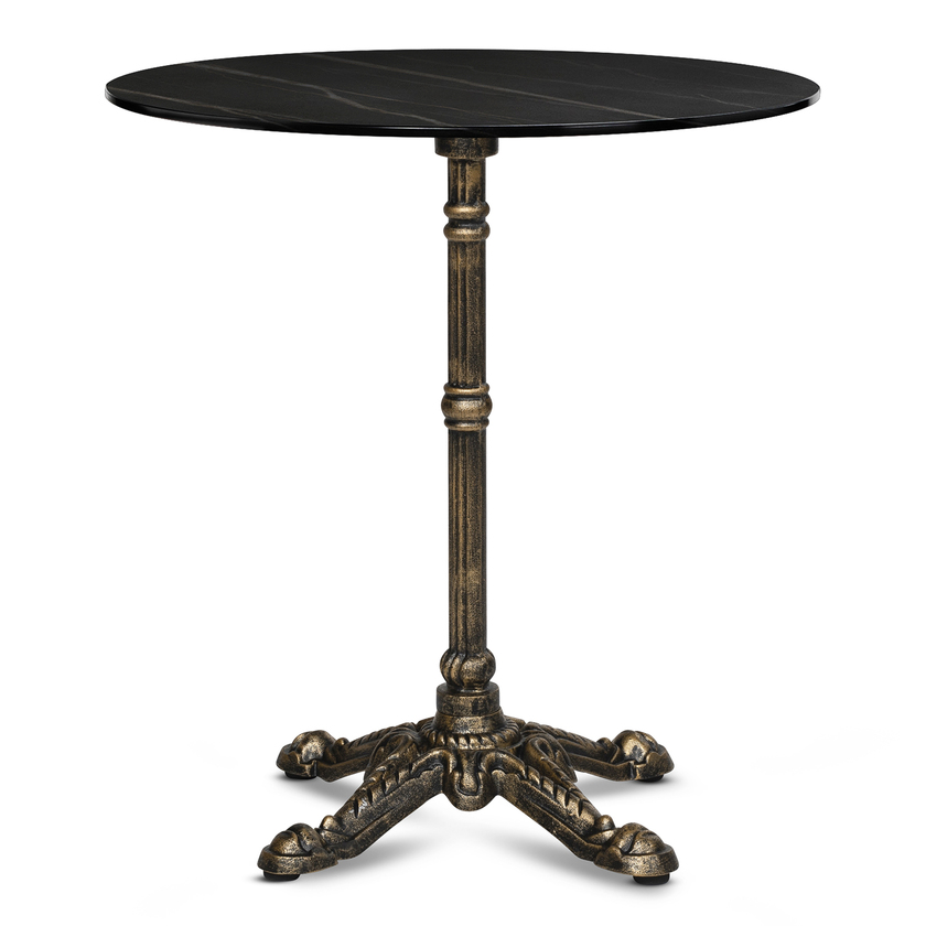 Stone Table top Ø 70cm, black