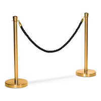 Braided Barrier Rope, Black/gold