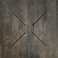 Tabletop CL Smoked Oak 69x69 cm