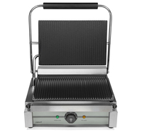 Contact grill Panini, ribbed