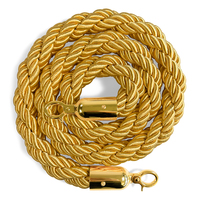 Braided Barrier Rope, Gold/gold