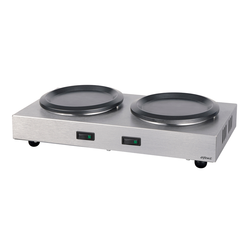 Warming plate, double
