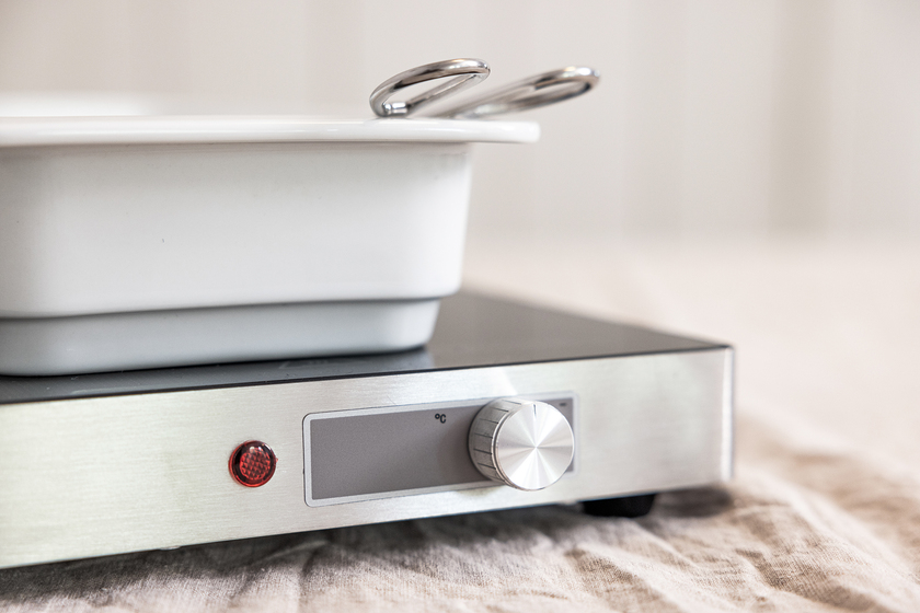 Warming tray, stainless steel