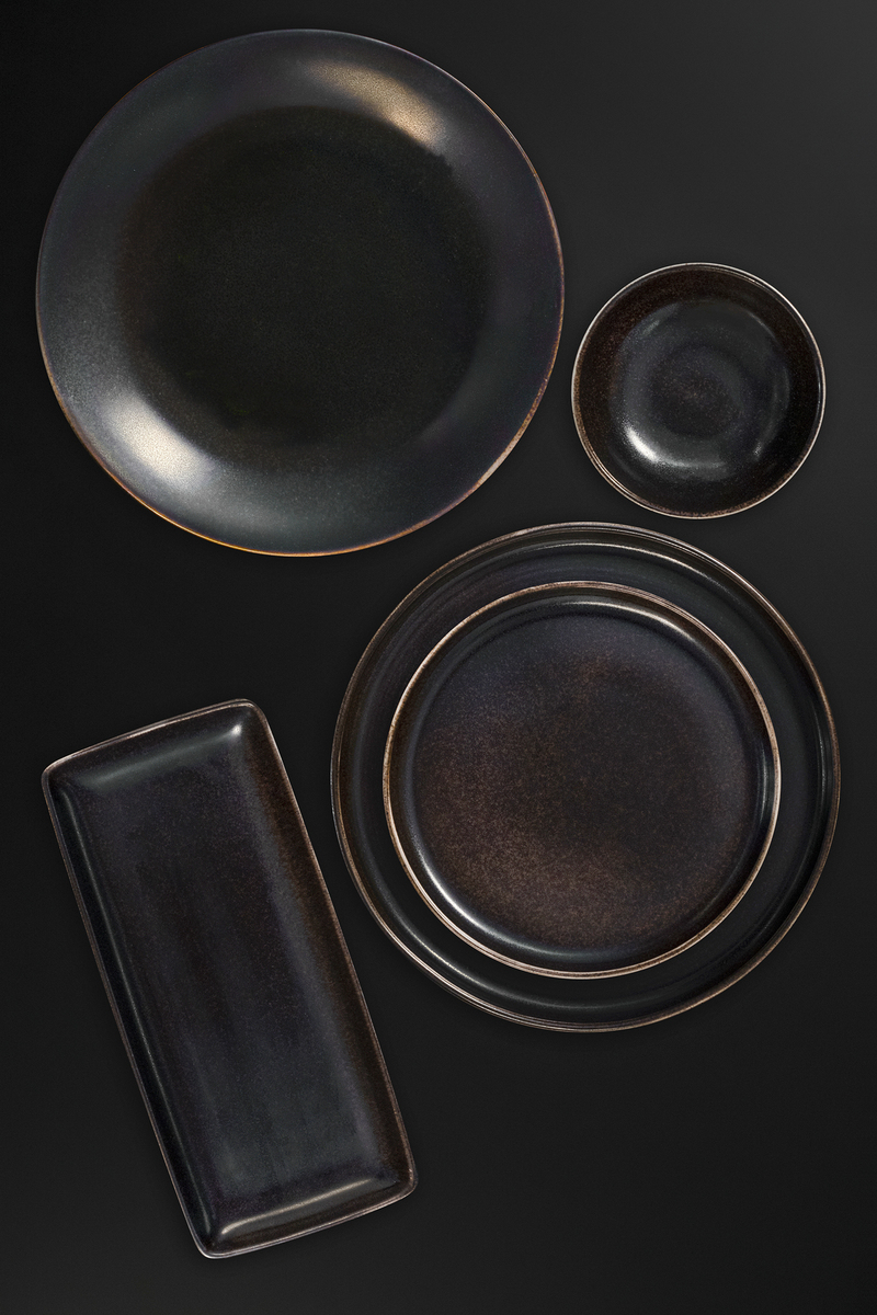 Plate flat Ø 27 cm Rhea, with edge