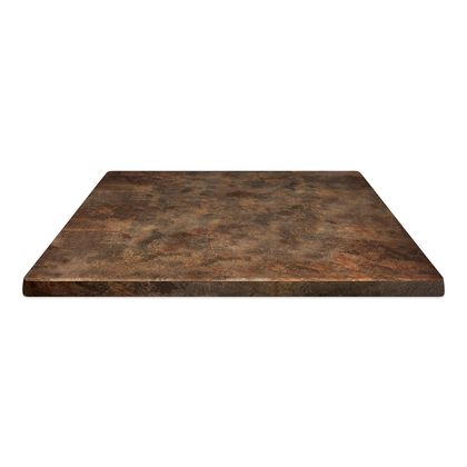 Table top 70x70cm, Rustbrown