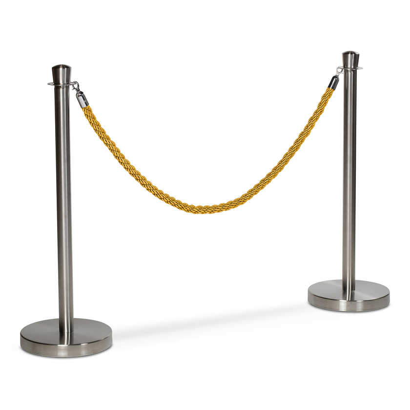 Braided Barrier Rope, Gold/Silver
