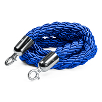 Braided Barrier Rope, Blue/silver