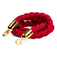 Braided Barrier Rope, Red/gold