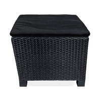 Lyon corner table 59x59cm, black